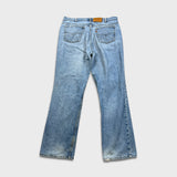 Vintage 90s Levi's 619 Jeans Mens 37x32 Blue Light Wash Orange Tab Faded Denim Pants