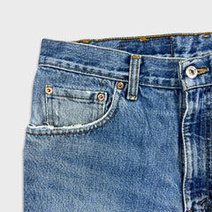 Vintage Levi's 550 Jeans Mens 34x34 Blue Relaxed Fit Tapered Leg 90s Light Wash Denim Pants