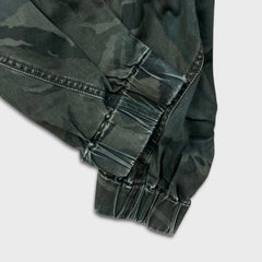 G-Star Raw Pants Mens 29x28 Green Camo Powel 3D Tapered Cuffed Cargo Trousers
