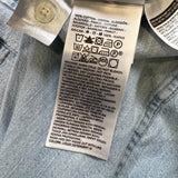 Levi's Standard Denim Shirt Mens Medium Blue Light Wash Casual Western Pearl Snap