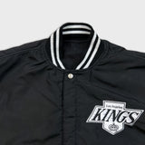 Vintage 90s Jeff Hamilton Los Angeles Kings Jacket Mens Large Reversible NHL Hockey Varsity