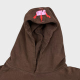 SS22 Sp5der Worldwide Angel Number Hoodie Mens Medium Brown 555 555 Hooded Sweater