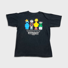 Neff x Sesame Street T Shirt Mens Medium Black Graphic Cartoon Short Sleeve Tee