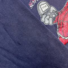 Vintage 90s School Of Hard Knocks Long Sleeve Tee Mens 2XL Blue USA Bulldog Shirt