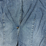 Vintage Y2K Baby Phat Jean Jacket Womens Medium Blue USA Button Up Crop Denim