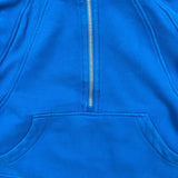 Lululemon Scuba Oversized 1/2 Zip Hoodie Womens XS Blue Hooded Sweater