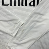 2014/15 Adidas Ronaldo #7 Real Madrid Home Long Sleeve Jersey Mens Medium White