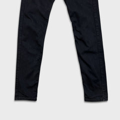 Levi's 512 Jeans Men 30x30 Black Slim Taper Leg Dark Wash Mid Rise Stretch Denim Pants