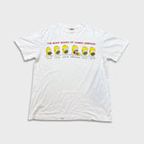 Vintage 90s Many Moods Of Homer Simpson T Shirt Mens White Large Distressed Cartoon Tee