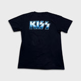 Vintage Y2K Kiss T Shirt Mens Large Black Double Sided Graphic Rock Band Tee