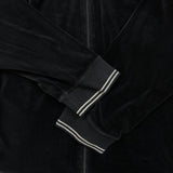 Vintage Y2K Nike Air Sweatshirt Mens Large Black Sportswear Swoosh Full Zip Velour Track Top