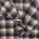 Vintage 90s Pendleton Shirt Mens XL Red Plaid Wool Quilted Button Up USA