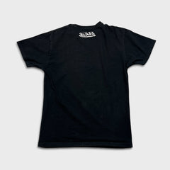 Von Dutch T Shirt Mens Small Black Spell Out Graphic Short Sleeve Tee