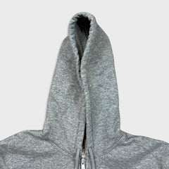 Vintage Y2K Nike Sportswear Hoodie Mens Large Gray Swoosh Full Zip Hooded Sweater