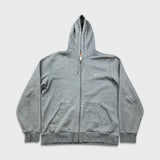 Vintage Y2K Nike Sportswear Hoodie Mens Large Gray Swoosh Full Zip Hooded Sweater