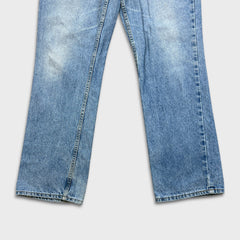 Vintage 90s Levi's 619 Jeans Mens 37x32 Blue Light Wash Orange Tab Faded Denim Pants