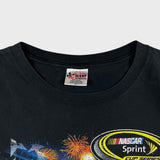 Vintage 2011 NASCAR Sprint Cup All Star Race T Shirt Mens XL Black Double Sided Tee