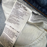 Levi's 501 Jeans Mens 30x26 Blue Original Fit Straight Distress Frayed Leg Denim Pants