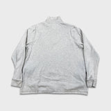 Lacoste Sweatshirt Mens Large Gray 1/4 Zip Long Sleeve Preppy Pullover