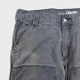 Carhartt Pants Mens 30x32 Gray Double Knee Relaxed Fit Rugged Flex Workwear