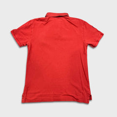 Polo Ralph Lauren Shirt Mens Small Orange Slim Fit Big Pony Casual Preppy Short Sleeve