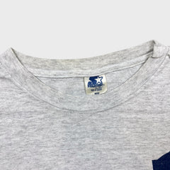 Vintage 90s Starter Toronto Maple Leafs T Shirt Mens Medium Gray NHL Hockey Tee