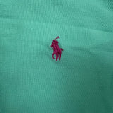 Polo Ralph Lauren Shirt Mens Large Green Pony Cotton Casual Preppy Short Sleeve