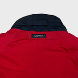 Nautica Jacket Mens XL Red NS-83 Reverisble Puffer Down Full Zip Outdoor Coat