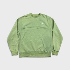 Nike Sportswear Sweatshirt Mens Medium Green Swoosh Pullover Crewneck