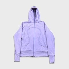 Lululemon Scuba Hoodie Womens Size 12 Purple Full Zip Sports Hooded Sweater