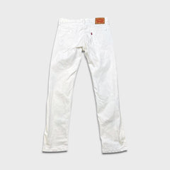 Levi's 511 Jeans Mens 34x32 White Slim Fit Straight Leg Stretch Mid Rise Denim Pants