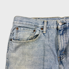 Levi's 502 Jeans Mens 34x33 Blue Regular Taper Fit Light Wash Faded Denim Pants
