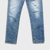 Levi's 511 Jeans Mens 33x32 Blue Slim Fit Mid Rise Light Wash Faded Denim Pants