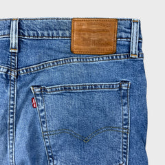 Levi's Skinny Taper Jeans Mens 36x32 Blue Medium Wash Skinny Taper Stretch Denim Pants