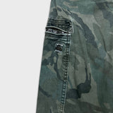 G-Star Raw Pants Mens 29x28 Green Camo Powel 3D Tapered Cuffed Cargo Trousers