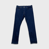 Levi's 512 Jeans Mens 36x30 Blue Slim Taper Leg Dark Wash Mid Rise Stretch Denim Pants