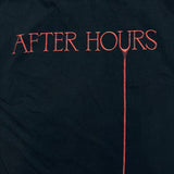 The Weeknd T Shirt Mens Large Black XO After Hours Promo Double Sided Graphic Tee