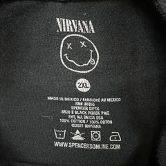 2021 Nirvana In Utero T Shirt Mens 2XL Black Forest Graphic Rock Band Tee