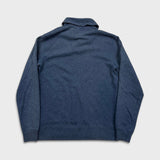 Vintage 90s Polo Ralph Lauren Shawl Collar Sweatshirt Mens XL Blue Pony Pullover