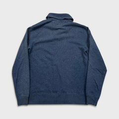 Vintage 90s Polo Ralph Lauren Shawl Collar Sweatshirt Mens XL Blue Pony Pullover