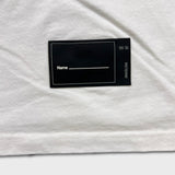 WE11DONE Shirt Mens Small White Spell Out Graphic Long Sleeve Tee