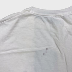 Vintage 90s Tommy Hilfiger T Shirt Mens Medium White Crest Short Sleeve Tee