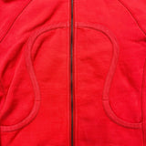 Lululemon Scuba Hoodie Womens Size 12 Red Full Zip Sports Hooded Sweater