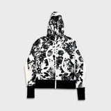Lululemon Scuba Hoodie Stretch Womens Size 6 White AOP Floral Print Full Zip Sweater