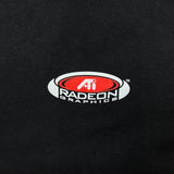 Vintage Y2K ATI Radeon Graphics T Shirt Mens Medium Black Promo Distressed Tee