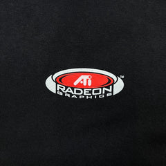 Vintage Y2K ATI Radeon Graphics T Shirt Mens Medium Black Promo Distressed Tee