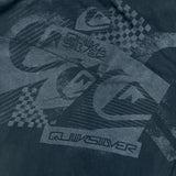 Vintage Y2K Quiksilver T Shirt Mens Large Black Faded Graphic Short Sleeve Tee