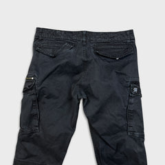 G-Star Raw Pants Mens 34x32 Black Straight Fit Casual Utility Cargo Trousers