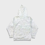 Lululemon LA Pullover Hoodie Womens Size 2 White Watercolor Wash Hooded Sweater