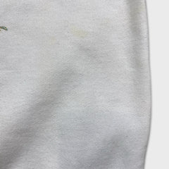 Vintage 90s Noah's Ark Sweatshirt Mens Small White Religion Graphic Pullover